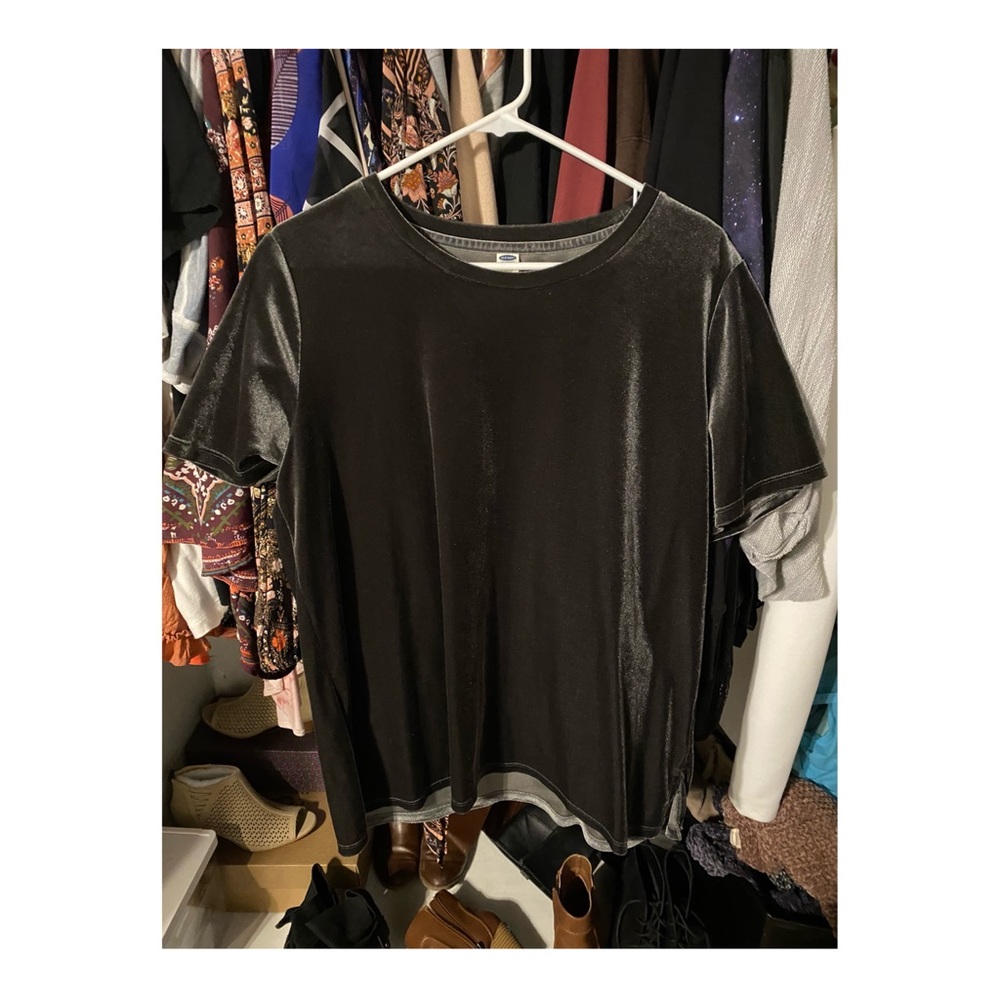 Old Navy Velvet Short Sleeve Top
